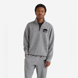 Roots Men's‎ Quarter Zip-Up Gray Sweater